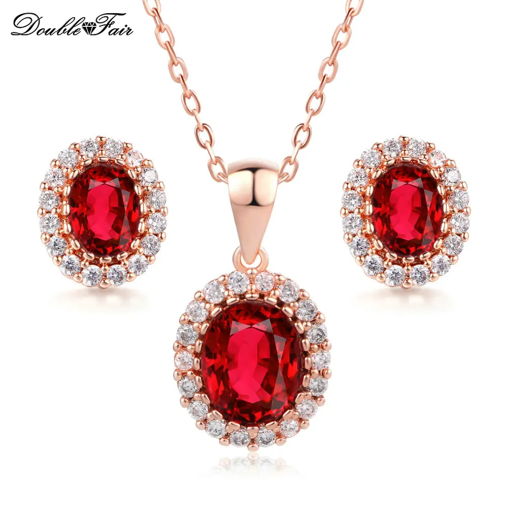 Комплект из колье и серёг цвета розового золота|set rose|party jewelryearrings set |