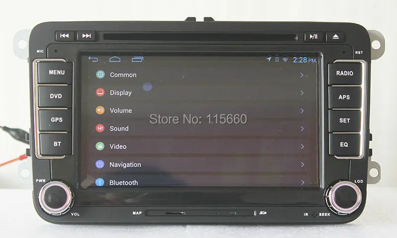 Android 4.4.4 Quad Core Car DVD GPS for 7inchs Wolkswagen Models 8