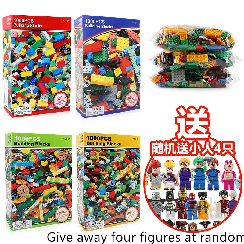 

Creative kids toy 1000 pcs / set Plastic Kids Building Blocks Bricks Toys DIY Bloks Early Educational Toys For Children