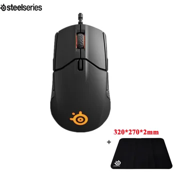 شراءSteelseries Sensei 310 البصرية السلكية الألعاب ماوس RGB التنفس ضوء FPS الألعاب للبقاء ل LOL CF + ماوس الوسادة 320*270*2 مللي متر