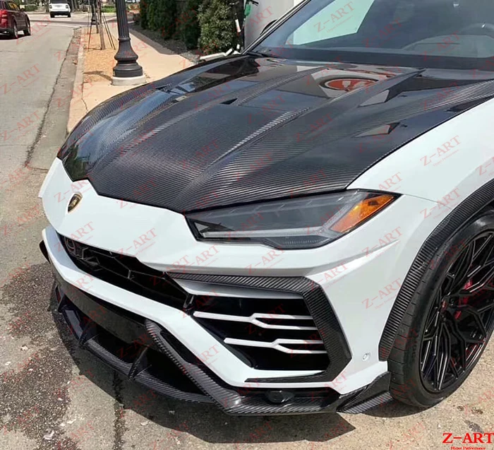 Z-ART полностью из углеродного волокна капот двигателя для Lamborghini Urus капот двигателя из углеродного волокна для Urus крышка двигателя из углеродного волокна