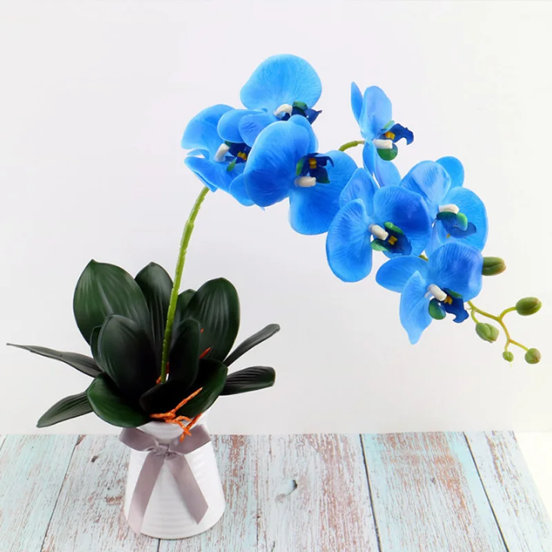 Hot 1Pcs Phalaenopsis leaf artificial plant leaf decorative flowers auxiliary material flower decoration Orchid leaves wholesale Hot 1Pcs Phalaenopsis leaf artificial plant leaf decorative flowers auxiliary material flower decoration Orchid leaves wholesale