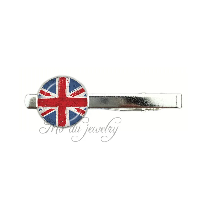 union jack tie clip