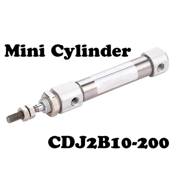 

CDJ2B10-200 model 10mm Bore 200mm Stroke Pneumatic Cylinder CDJ2B10x200 CDJ2B10*200 SMC Type Mini Air Cylinder
