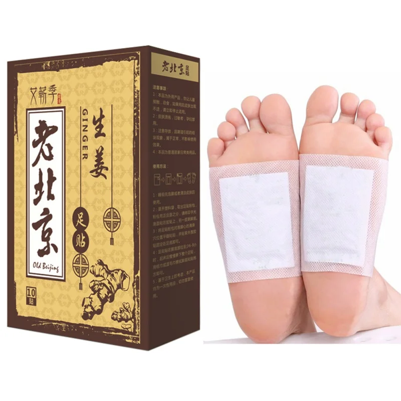 Buy 10Pcs/Box Anti Swelling Ginger Foot Detox Patch