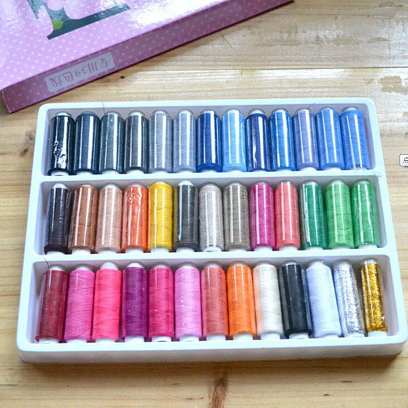Набор катушек для швейной машинки из 100% полиэстера 39 шт.|set of threads|multi color threadcolor thread
