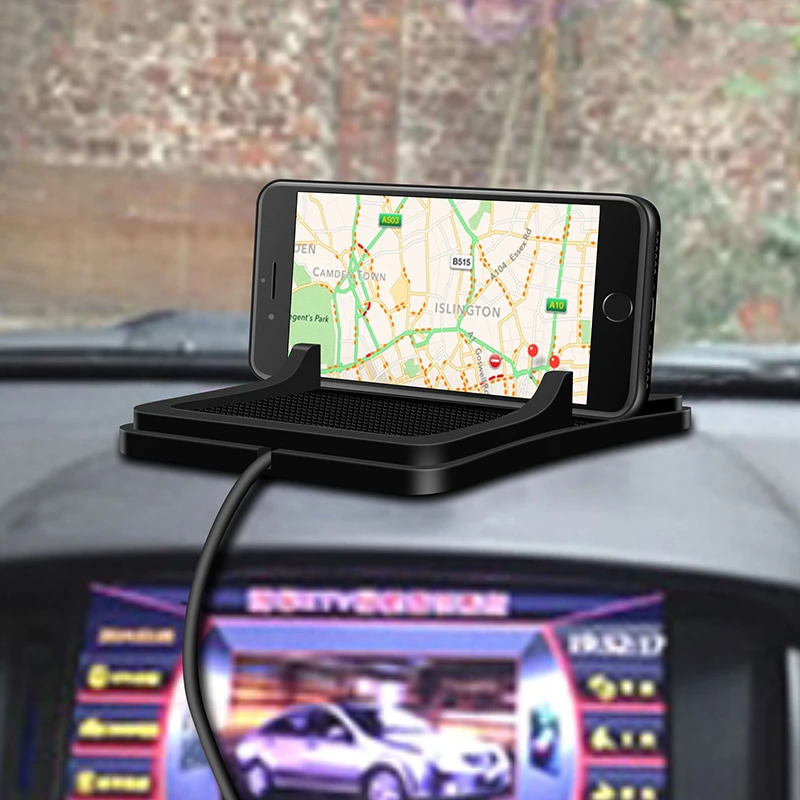 MEIYI تشى سيارة لاسلكي شاحن آيفون X XS XR سامسونج S9 سريعة شاحن لا سلكي حامل هاتف محمول للسيارة حصيرة