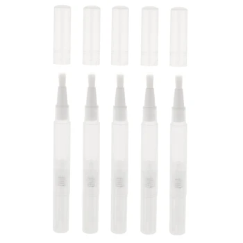 

5pcs 3ml Empty Transparent Twist Pen Cosmetic Container Lip Gloss Tool Available Transparent