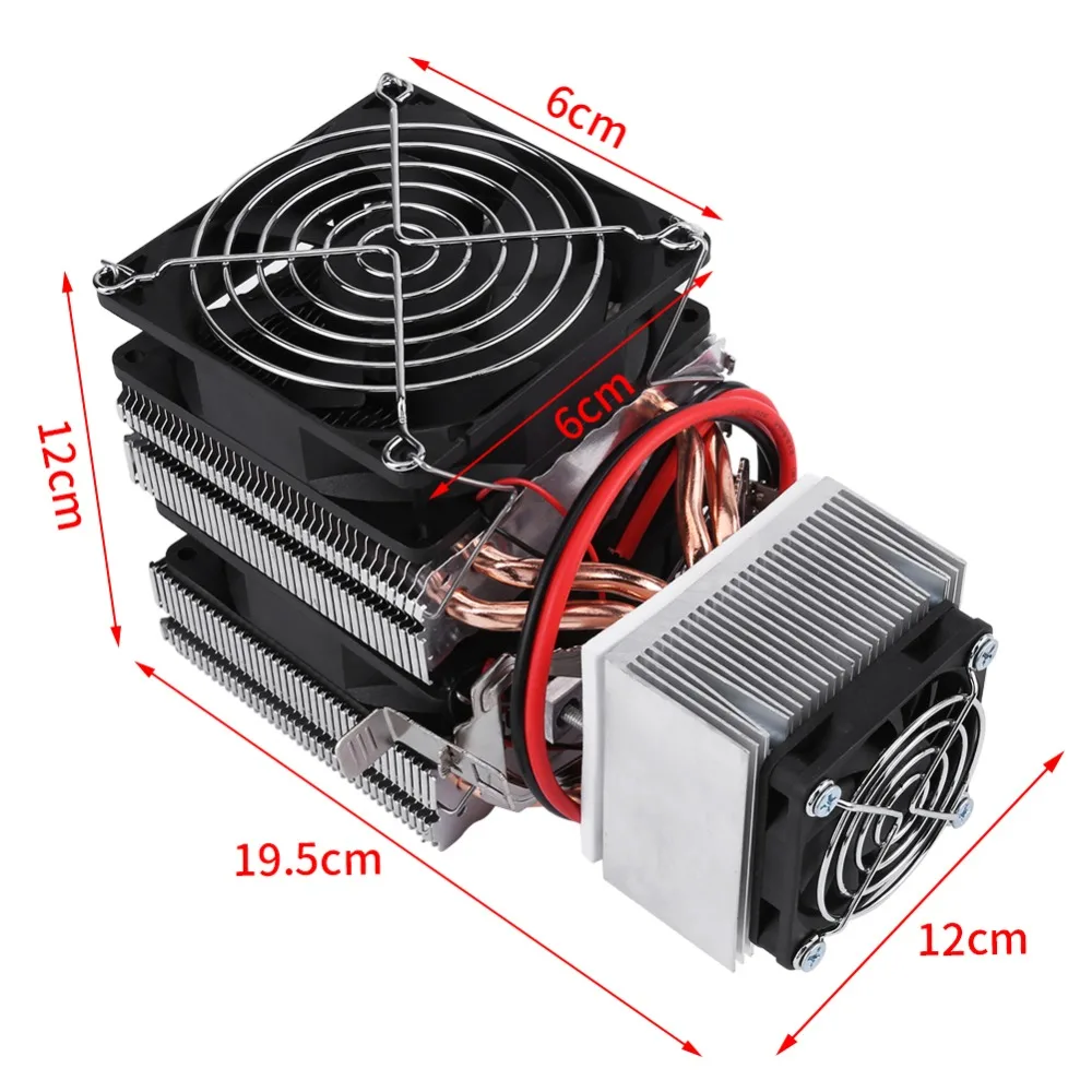 

Original DIY Mini Fridge DC 12V Semiconductor Refrigeration Cooling Device Thermoelectric Cooler High Cooling Efficiency