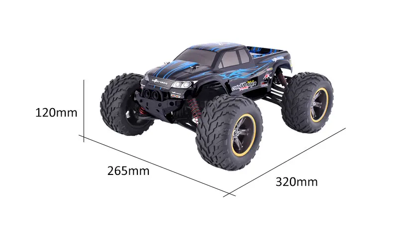 GPTOYS Foxx S911 2 4 ГГц 2WD 1/12 масштаб 33 км/ч высокая скорость большие колеса щетка