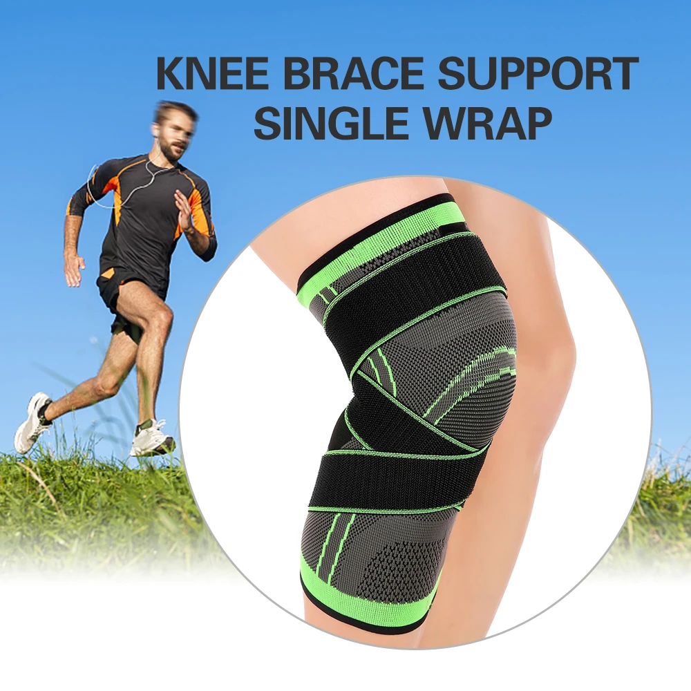 Buy Adjustable 3D Sports Knee Brace Support Running Jogging Basketball Tennis
