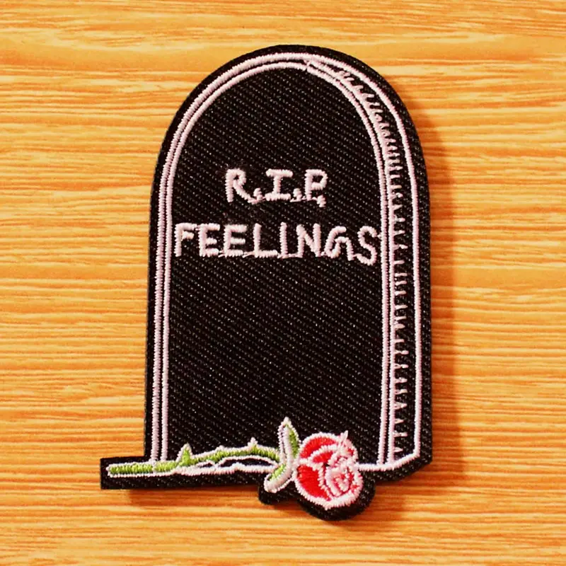 DIY нашивка в стиле панк Grim Reaper вышитые патчи для одежды утюжок на заплатках одежде