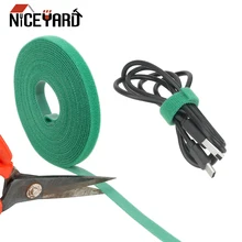 NICEYARD 5 м* 1 см нейлоновые кабельные стяжки силовые Провода петли ленты многофункциональные нейлоновые ремни крепеж многоразовые Волшебные Ленты