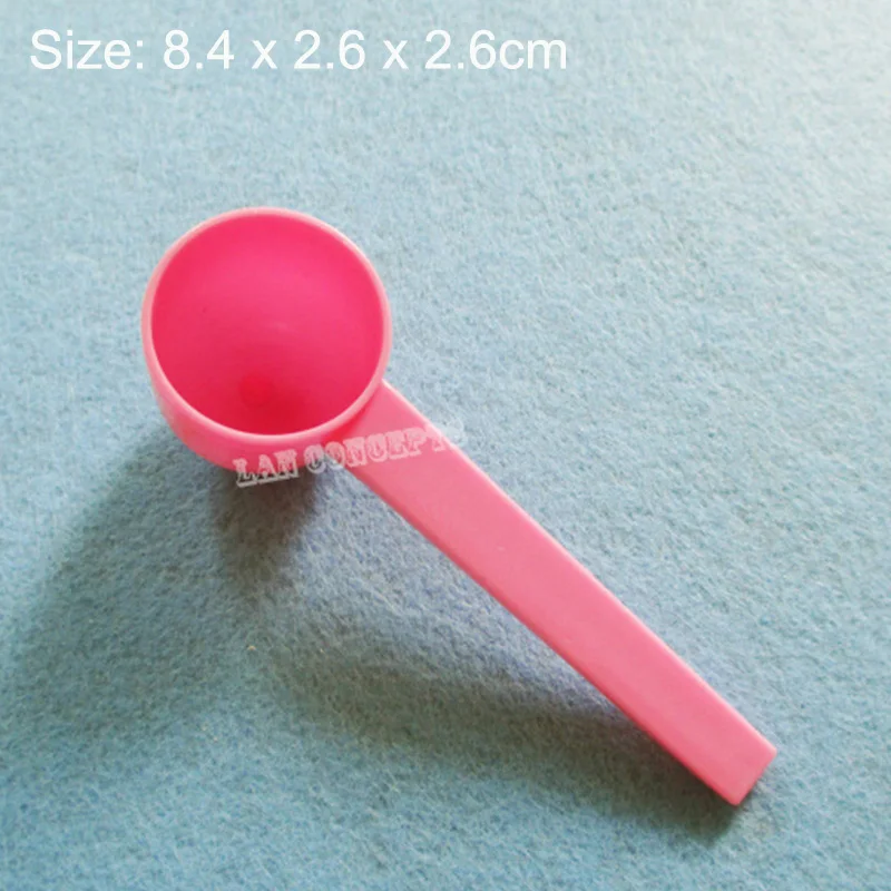 5g plastic measuring scoop small spoon pink 12