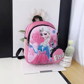 

New Cartoon Elsa Girls Boys Schoolbags Canvas Kids Student Backpacks Iron Man sofia Girl Baby Children Nursery School bag