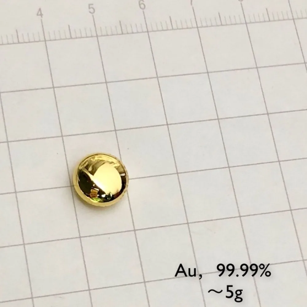Золотой металлический одиночный гранулятор 99.99% чистый элемент электрон тающий