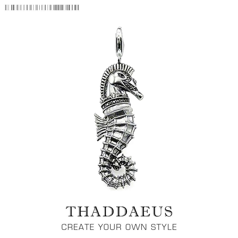 

Pendant Rebel Punk Sea Horse,2017 Brand New Fashion Jewelry Thomas Style Heart Bijoux Necklace Accessories Gift For Ts Men Woman