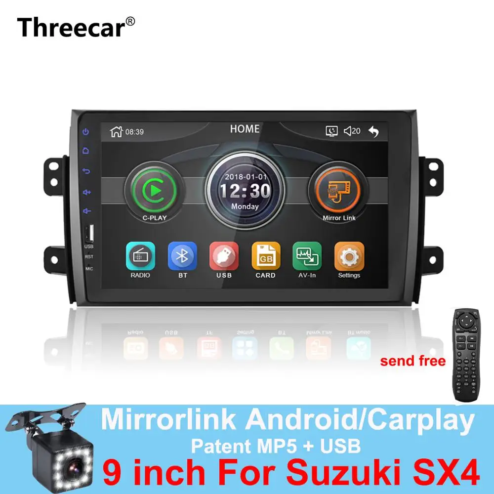 

2 DIN Car Radio MP5 multimedia Player 9 inch mirror link iPhone Android 2din Car DVD Radio Player for Suzuki SX4 2006-2013