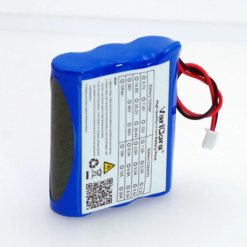 Varicore-bateria de Iões de Lítio Monitor Cctv Câmera Bateria 12v 18650 2600mah 12.6 v 1.8a 2a 2.2a 2.2a 2.5a 2.6a 2.8a 3a - Image 5