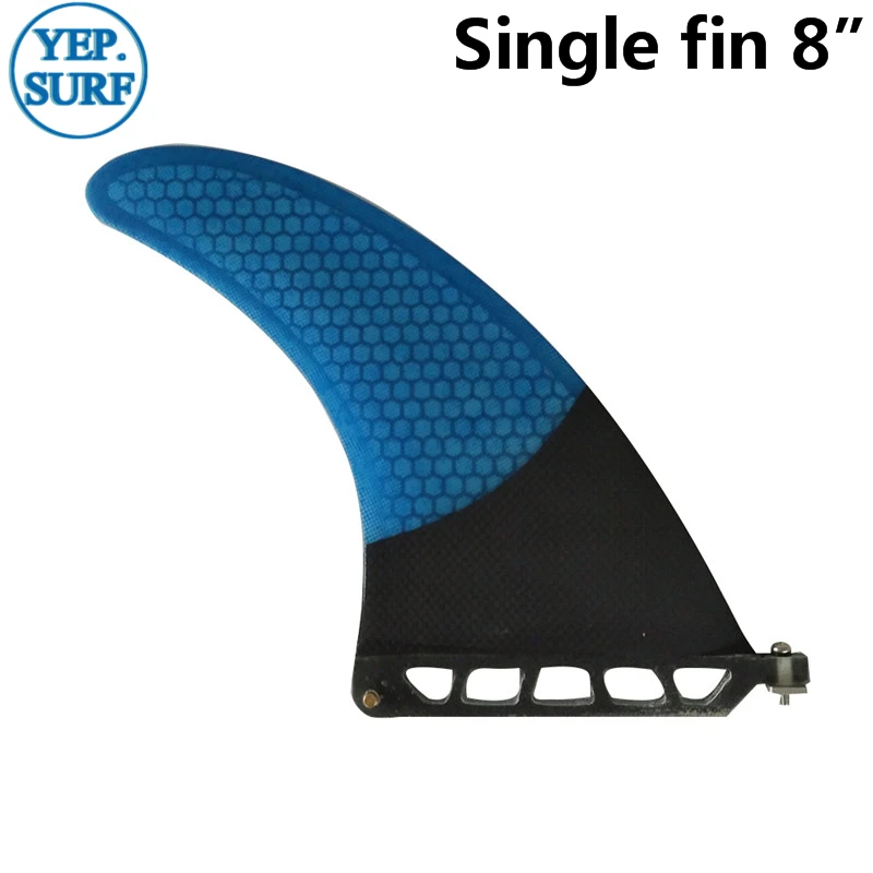 

Surfing Longboard Fins Single Fin 8 Length Surf Blue color Fin Surfboard Fin 8 Length