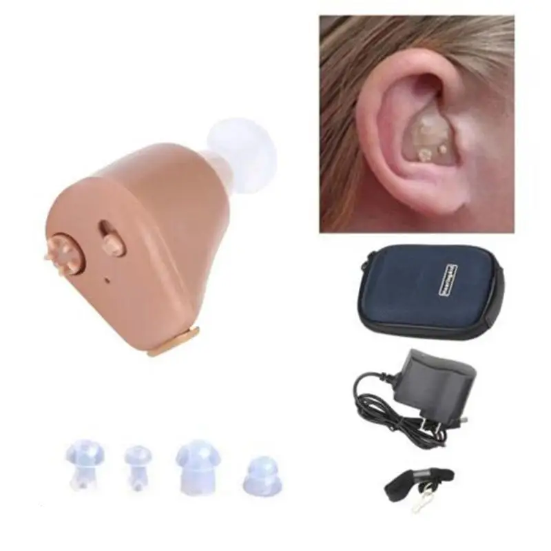 

Hearing Aid Mini Amplifier Hearing Aids Rechargeable Ear Tiny Voice Aid EU/USA PLUG Wireless Invisible L3
