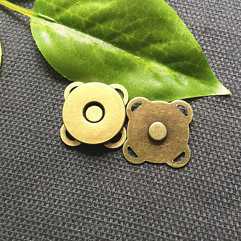 10 sets/lot 14MM Bronze Metal Button for Bags Handbag Bag