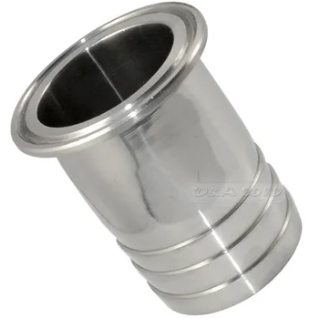 

FGHGF 2" OD 51mm Stainless Steel SUS SS316 Sanitary Hose Barb Pipe Fitting Ferrule OD 64mm fit 2" Tri Clamp