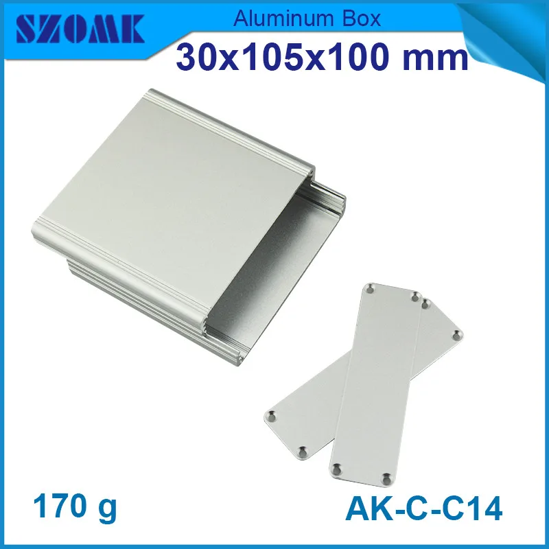 4 шт./лот Электрический алюминиевый корпус szomk для diy pcb широкий 30*105*100 мм |