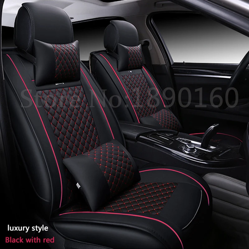 Best ( Front + Rear ) Special Leather car seat covers For Mitsubishi ASX Lancer SPORT EX Zinger FORTIS Outlander auto accessories