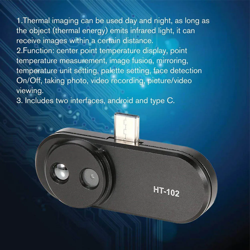 

2019 Hot Mobile Phone External Thermal Imager Handhold Infared Imager for Android Phone For DOY