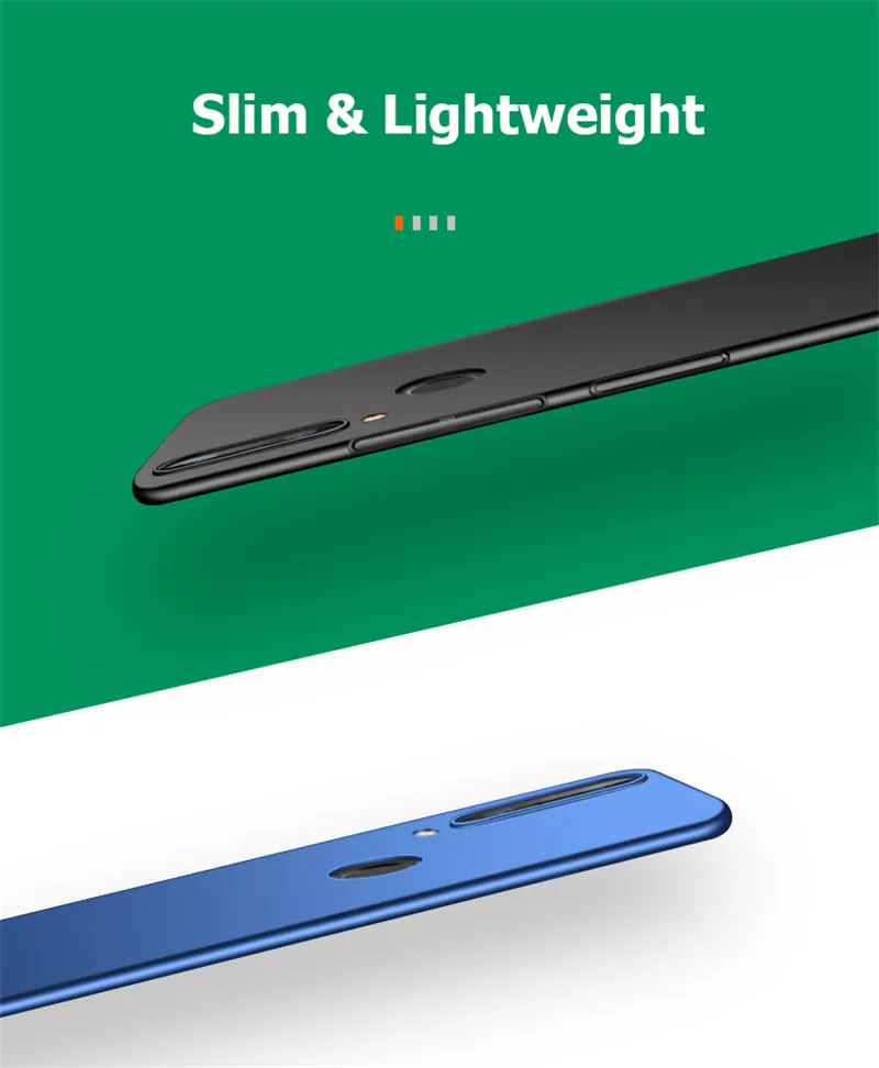 Для Xiaomi Redmi Note 7S чехол жесткий пластиковый Матовый ПК ультра тонкий для задней