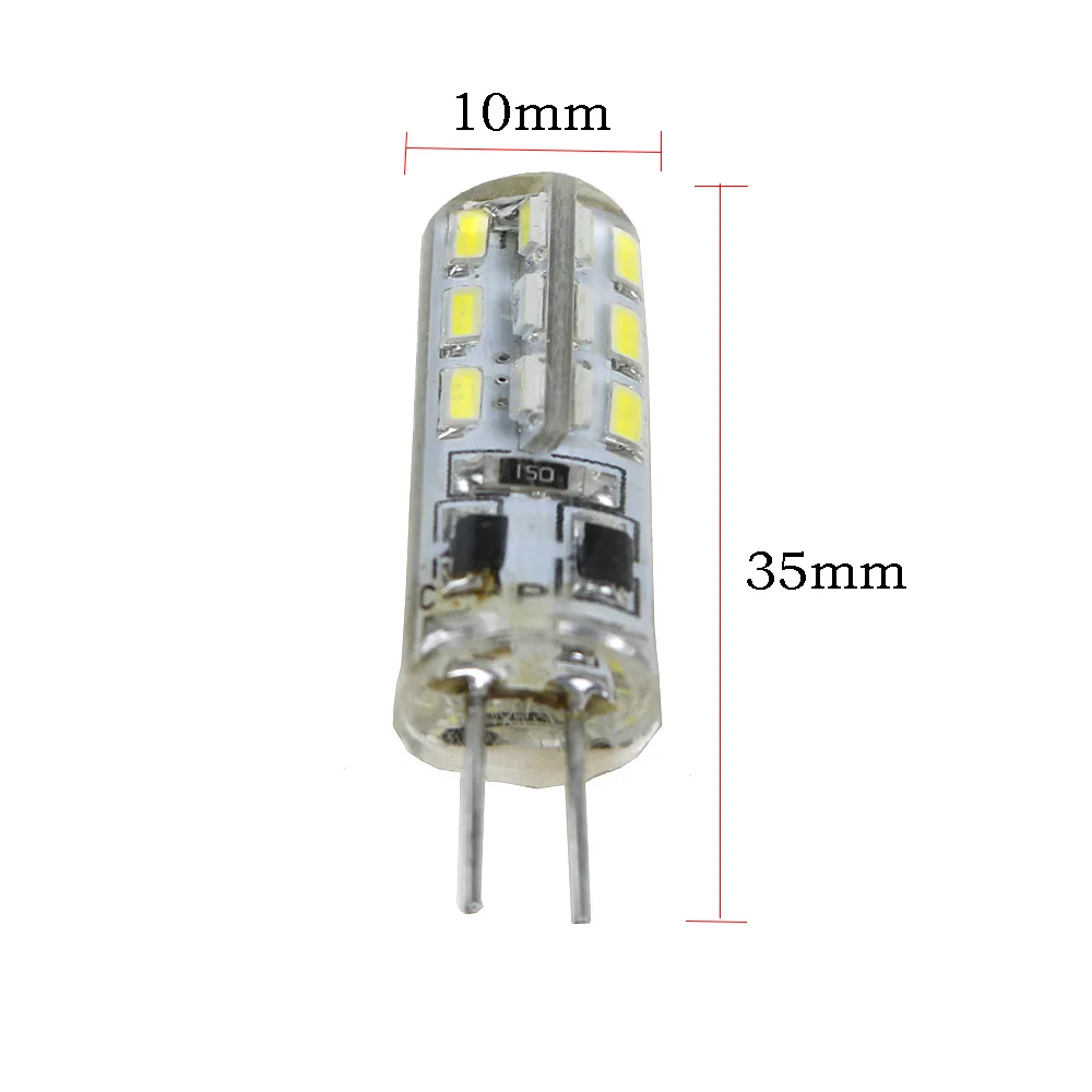 10 шт. G4 светодиодный светильник AC/DC 12 V/AC 220 V Заменить светодиодный галогенная лампа 3014 SMD 360 градусов светодиодный лампы с мягкой силиконовой белый/теплый белый JQ