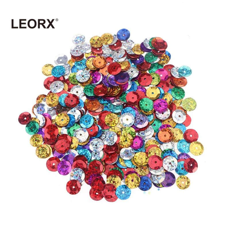 

Glitter Colorful Sequins for Children DIY Crafts and Decoration (Round) 30g 5 styles