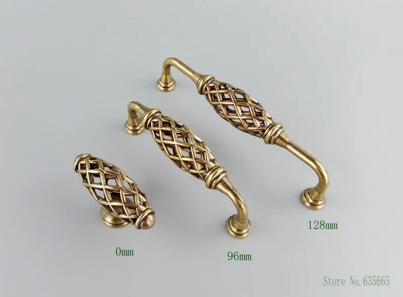 Bronze Black Spiral Birdcage Art Furniture Handle For Kitchen Cabinets Door Knobs Drawer Wardrobe Dresser Cupboard Pulls furniture handles kitchen door handles