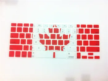 Canada Maple Leaf Flag Design Silicone laptop Keyboard Cover Skin Protective Film For Apple MacBook Air 13 Pro 13 15