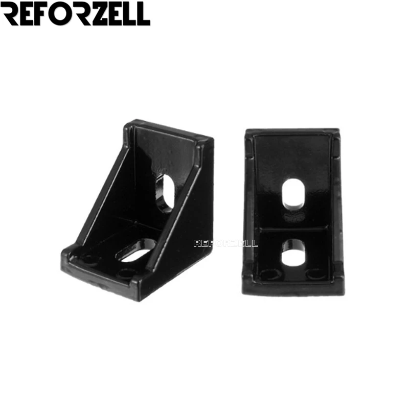 

100pcs/Lot 90 Degree Cast Corner Bracket Black 20x28x28mm for V-Slot Profile