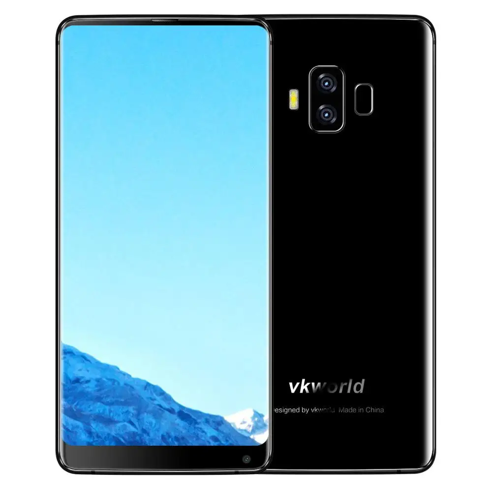 Vkworld S8 5.99 дюймов fhd Full Экран 4 г смартфон 5500 мАч Уход за кожей лица ID 4 ГБ ОЗУ 64 ГБ ROM MTK6750T Восьмиядерный двойной Камера мобильного телефона - Цвет: Черный