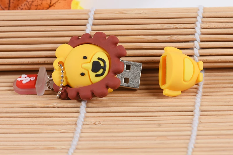 JASTER Симпатичный мультфильм Лев USB флэш-накопитель 8 ГБ 4 ГБ 64 ГБ 32 ГБ 16 ГБ милые животные мини-подарок карта памяти Флешка полная емкость