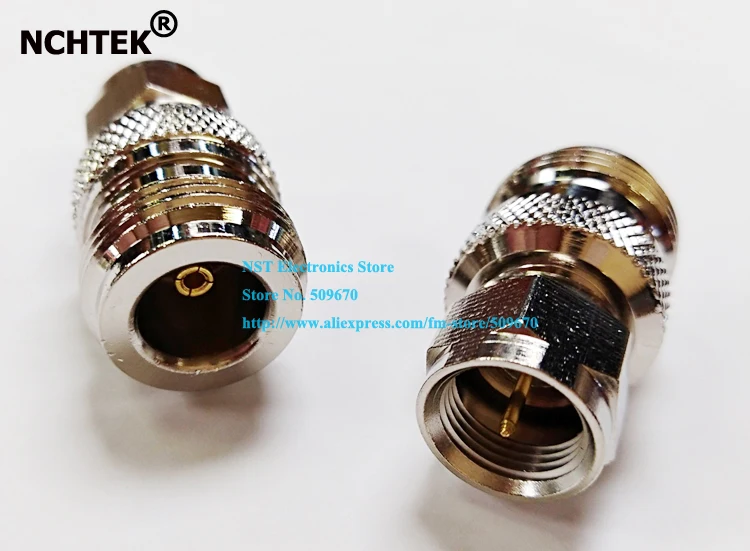 

NCHTEK N Female Plug to F Male In series RF Coaxial Adapter Connector/Free Shipping/10PCS