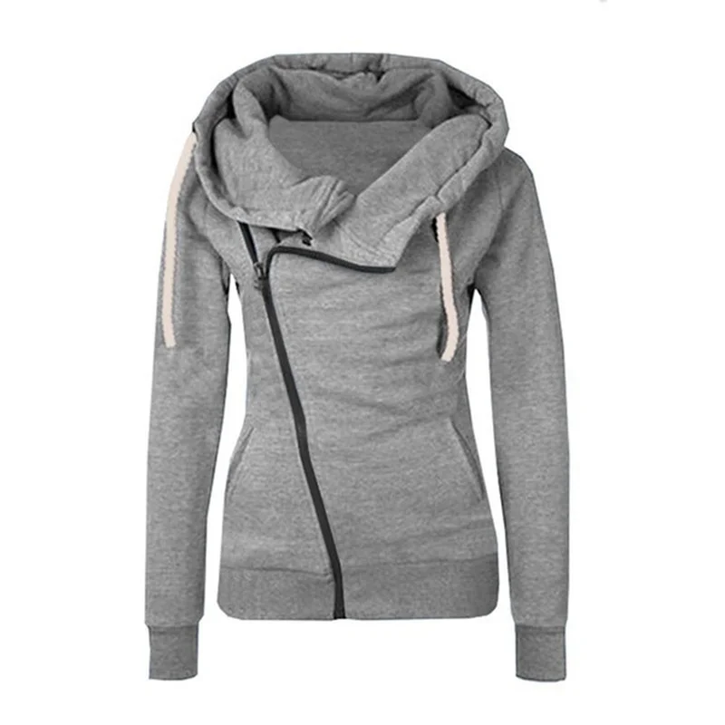 

ZOGAA Autumn Winter Women Cotton Sport Hoody Hoodie Girls Hooded Pullover Sweatshirt Jumper Coat Jacket
