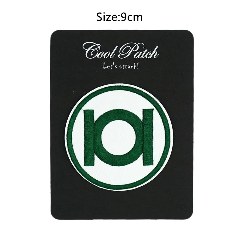 

GREEN LANTERN CORPS LOGO DC COMICS TV MOVIE COSTUME PATCH Iron On Embroidered Patch Fashion Clothing Badge Applique Wholesale
