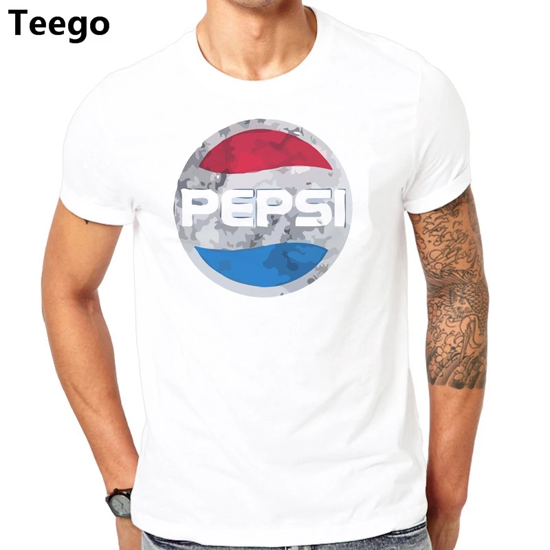 

2017 Summer New Pepsi Classic Logo Letter Printed T Shirts