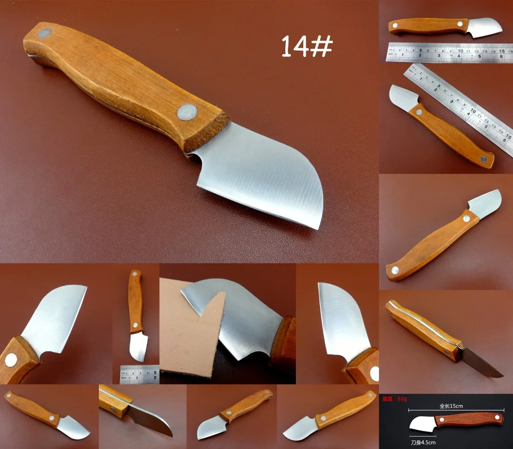 

One Japan Steel Leather Craft Utility Skiving Carving Cutting Cutter Knife Tool - Edger Creaser Groover Beveler Skiver Punch