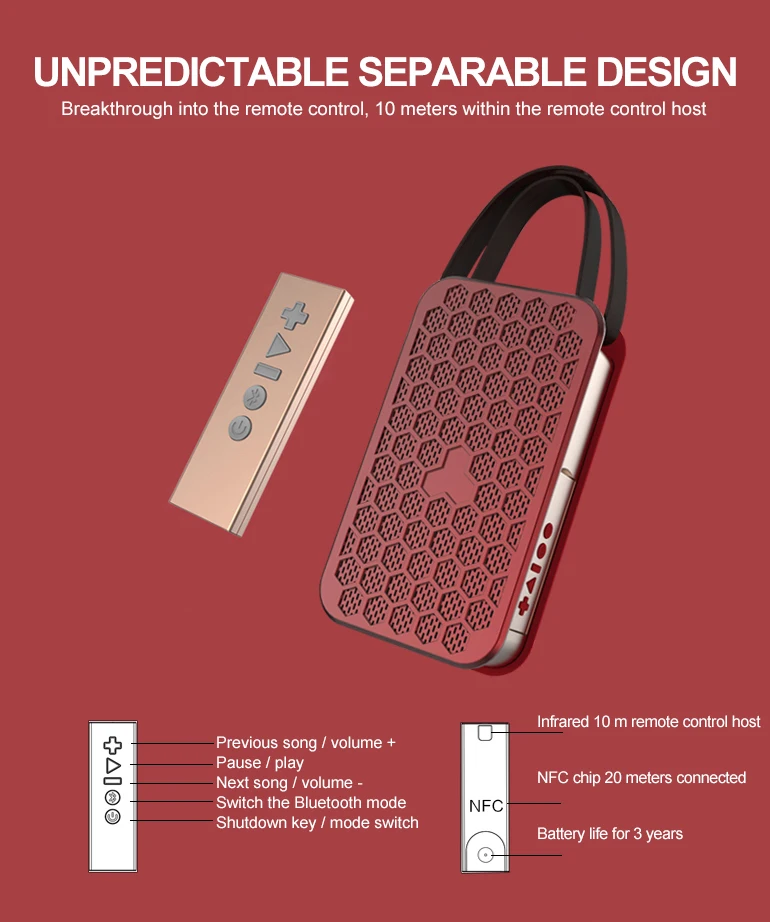 jkr-2 outdoor Bluetooth Speaker  HIFI Bluetooth Speaker (10)
