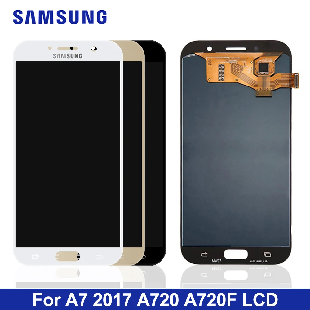 

A720F LCD for Samsung Galaxy A7 2017 SM-A720F A720F A720 Display Touch Screen Digitizer Assembly for Samsung A720 Screen Lcd