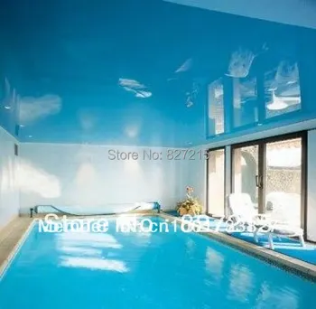 

Dark Blue Glossy Ceiling Film for the Swimming Ceiling in Gym Room