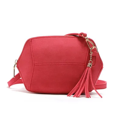 Женская кожаная сумка через плечо сумка-портфель сумка-тоут Хобо сумки через плечо - Цвет: Red