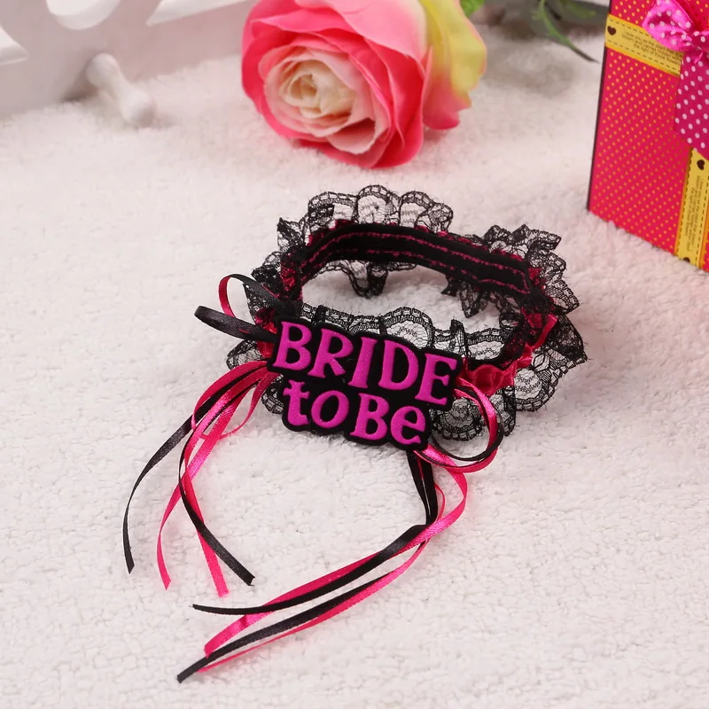 

50%off for 3pcs Bride to be Lace Garter Wedding Decorations Sexy Garter Bride Bridesmaid Bachelorette Party Favors and Gifts