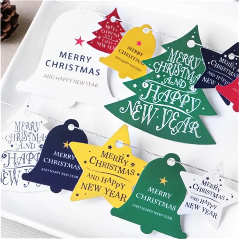1-Sheet-Decorative-Merry-Christmas-Paper-Gift-Tags-Label-Hanging-Cards-DIY-Home-Party-Decorations-Christmas