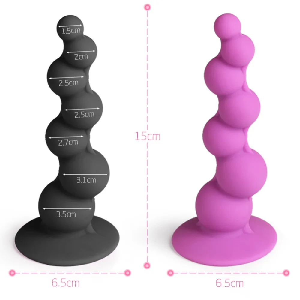 Soft Silicone Anal Dildo Butt Plug Prostate Massager Stimulate Adult Gay Products Beads Sex Toys for Men Women |